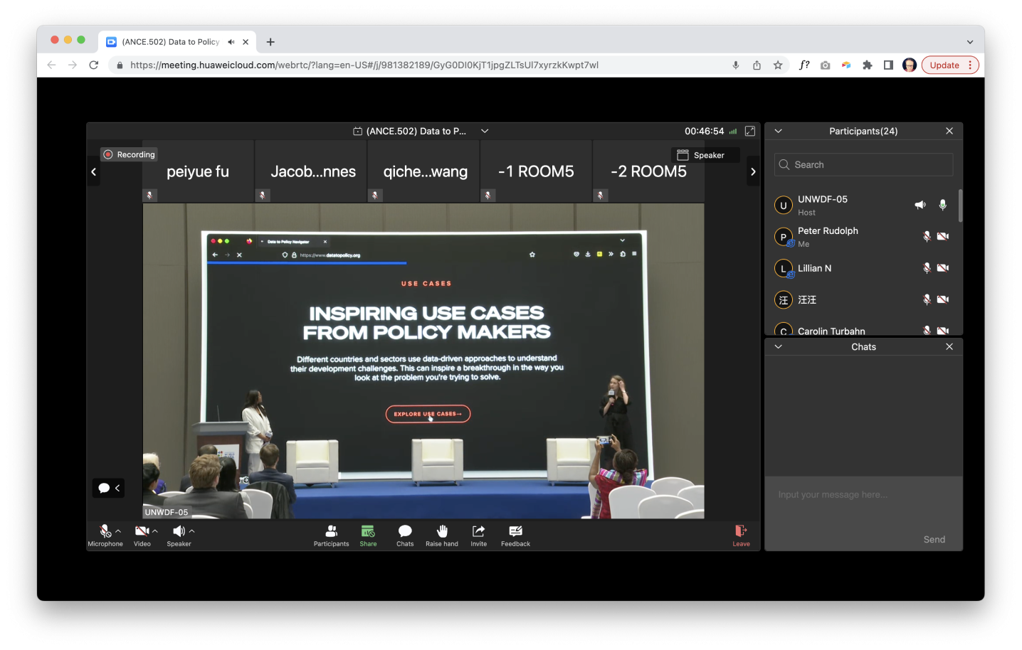 Livestream of the presentation in China